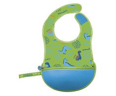 b.box Bavoir de Voyage avec Cuillère Souple Repliable dans Sa Propre Pochette de Transport Hip Hop 1 Unité