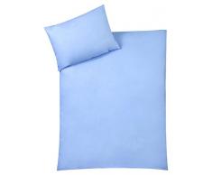 Julius Zöllner Parure de lit avec housse 80 x 80 cm et taie 35 x 40 cm Bleu