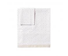 Petit Praia Estrellas/Piu Piu Parure de Lit Blanc/Beige 70 x 140 cm