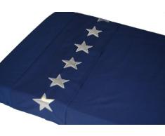 Taftan Drap de Lit Etoiles bleu foncé (120 x 150 cm) - Bleu foncé
