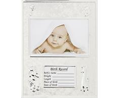 Hugs & plus avec cadre photo bébé cadeau naissance Record (Argent)