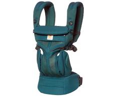 Ergobaby Porte Bebe Ergonomique et Physiologique pour Nouveau né, Omni 360 Cool Air Evergreen, Multiposition Dorsale et Ventral