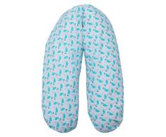 Ideenreich Housse de rechange pour coussin dallaitement Turquoise blanc