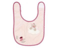 Nattou Bavoir Licorne Jade, Avec Fermeture à Scratch, Nina, Jade et Lili, Beige/Rose