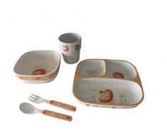 Bambou ds000.300.01 Set Vaisselle Carré