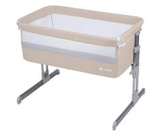 MON BEBE Lit Berceau Cododo 2 en 1 de la Naissance à 9 Mois Beige Jusquà 9 kg