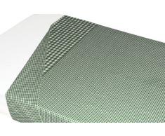 Taftan Drap de Lit Vichy vert (120 x 150 cm) - Vert