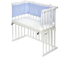 dreamgood Lit 132908 Lit dappoint Blanc avec matelas Prime Air & Tour de lit, marron