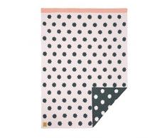Lässig 1542001726 La Couverture pour Bébé Little Chums Stars light pink