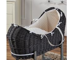 Crème Dimple Gris en osier couffin Pod