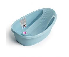 OKBABY Onda Baby - Baignoire Légere et Compacte pour le Bain du Nouveau-né 0-12 Mois - Bleu