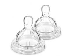 Philips Avent SCF635/27 tétines Classic+ 3m+, débit variable - Lot de 2