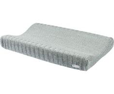 Meyco 2763084 Housse de matelas à langer en 2 parties 100% coton renforcé Vert pierre 45 x 70 cm