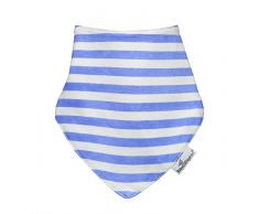 Baby Elegance Bandana Bavoir pour Garçon Motif Rayure Bleu