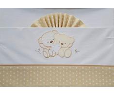 Duffi Baby 0727-05 Parure de lit 3 pièces en coton Motif ours et étoile