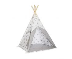Fun with mum TEE-MAT-BRI-GRE Tipi Set tapis de sol Gris