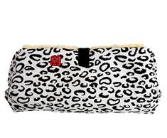 Kaiser Big Double Chauffe Mains en Peau dAgneau Noir Leo