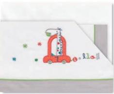 pirulos Big Car – Draps Flanelle et coton lit, couleur gris