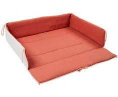 Ideenreich 2552 Tapis de parc gaufré Saumon 75 x 100 cm Orange