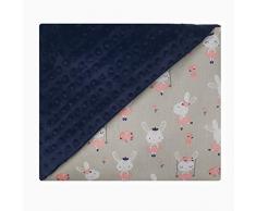 Sevira Kids - Couverture plaid - Bébé et Enfant - Minky - Ultra Douce - Fabriqué en Europe - Entretien Facile - Cadeau Naissance Naissance - Gris foncé