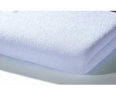 Alvi Drap Housse en Jersey 70 x 140 cm Bleu