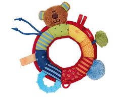 sigikid, Fille et Garçon, Hochet Anneau de Dentition, Rouge/Multicolore, 40490