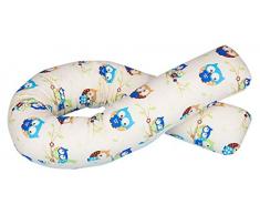 Blance Coussin Oreiller de corps de grossesse avec cordon de serrage, Beige