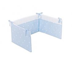 Träumeland tt12405 Tour de lit 180 X 40 cm Bleu avec motif couronnes