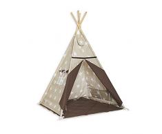 Fun with mum TEE-MAT-ELE-BRO Tipi Set tapis de sol Multicolore