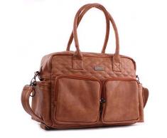 Kidzroom Sac à Langer Étoiles - 19 L - avec Porte-Bouteille et Tapis à Langer