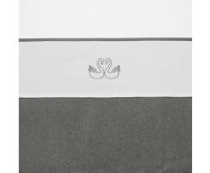 Meyco Lot 413056 Petit drap plat Swan, 75 x 100 cm, gris