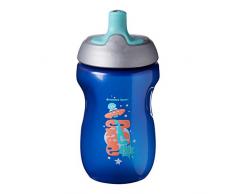 Tommee Tippee Tasse Sporty dEnfant Valve Antifuites Amovible 12 mois+ - Bleu