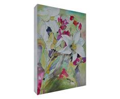 Feel Good Art VJ-LOLLOPINGLIES1216-15IT Giglio Bello Tableau de galerie sur Toile, Peinture Matériel Original stylisé, Artiste Val Johnson 20 x 30 cm Multicolore