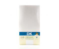 DK Glovesheets Drap-housse pour lit simple Blanc organique