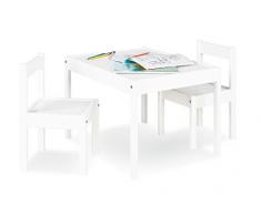 Pinolino – 201464 – Siège Groupe sina, 3 pièces – Salon de jardin table, dimensions : 64 x 50 x 46 cm blanches, dimensions Chaise 28 x 30 x 51 CM