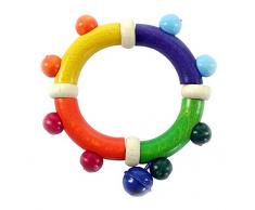 Hess Jouet en bois Berceau/poussette à clipser Canard/grenouille