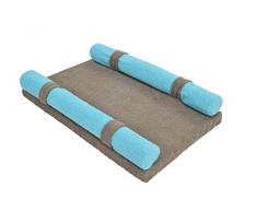 Bambisol Matelas à Langer Eponge Taupe turquoise