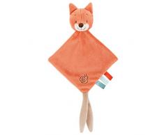 Nattou Doudou Oscar le Renard avec Attache pour Sucette, 21 x 39, Fanny et Oscar, Orange
