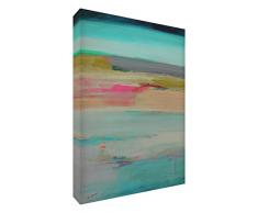 Feel Good Art VJ-TRANQUILITY1216-15PINKIT Tranquillité Rose Tableau de galerie sur Toile, Peinture Abstraite Originale, Artiste Val Johnson 91 x 60 cm Multicolore