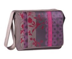 Lässig Sac à Langer - Mallette Messenger Colorpatch - Olive/Rouge