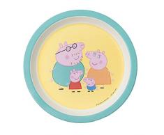 PEPPA PIG Petit Jour Paris - PI705K - Assiette bébé verte Peppa Pig - Des proportions idéales! Multicolore