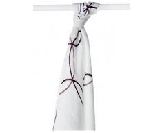 XKKO bmb09 0013 a Couche Serviettes à langer Bambou, allaiter, comme tapis ou couverture légère, couches 90 x 100 cm, marron