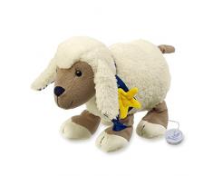 Sterntaler Peluche Musicale, Mouton Stanley en Peluche, Boîte à Musique Remplaçable, Taille: L, Blanc