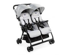 Chicco - Poussette Double Ohlala Twin - Pliage à une main et compacte - Silver Cat