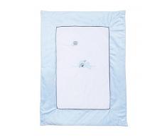 Nattou Couverture Bébé, Garçon, 100 x 75 cm, bleu - Sam et Toby