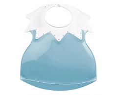 THERMOBABY Bavoir Arlequin avec Récupérateur Bleu Myosotis