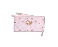 Baby Boum 103 gimik50/It Berceau Pare-Chocs, réveil de loiseau, Rose, 36 x 180 cm