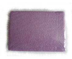 BlueberryShop Lot de 2 draps-housses en tissu éponge pour lit denfant ou lit de bébé Violet 120 x 60 cm