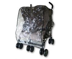 Libelulle Habillage Pluie Universel toutes Poussettes Jumelle Double Cote