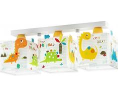 Dalber Dinos Pack de 3 Lampes Suspensions Dinosaures